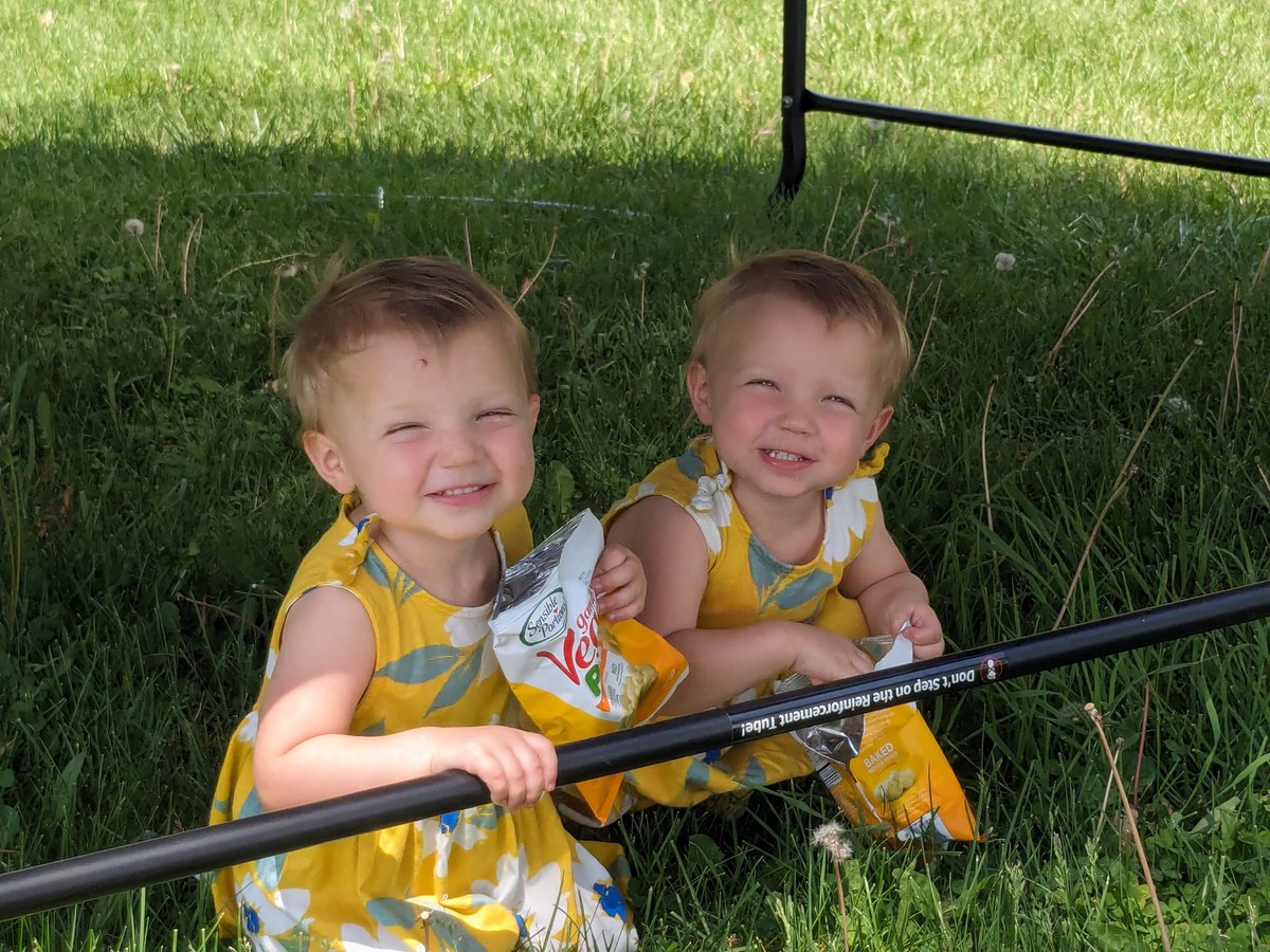 Oh my lanta I cannot believe how big you two have gotten! In just a month you are gonna be two years old! Time sure does fly when you're having fun! #twins #toocute #toocuteforwords #siblings