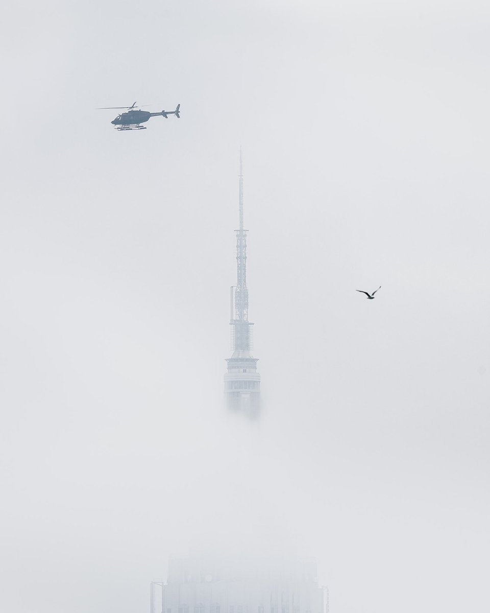 DanTVusa's tweet photo. “Head in the Clouds”
The @EmpireStateBldg trying to breakthrough the clouds this morning. #ESBFan #NYC https://t.co/ie6AvwFO8T