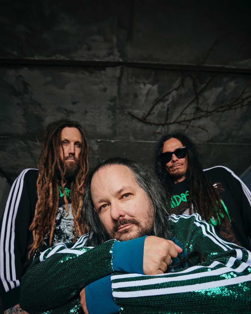 #KoRn x @adidasoriginals drop #2 coming May 15 online and in select adidas stores. Sign up now through May 14 on the adidas APP / CONFIRMED to enter the raffle: adidas.com/us/korn

The full collection, including our webstore exclusive green sequin tracksuit and supermodified…