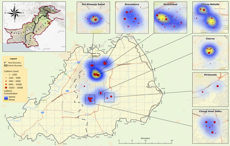 Our team @ActionResear  analyzed 1200+ water samples. We identified 7 significant hotspots for fecal bacteria contamination in Lahore:Chungi, Charar, Kirianwala, Kharas Mohalla, Shareefpura, Mustafaabad, and Kot K. Saeed.
#waterquality