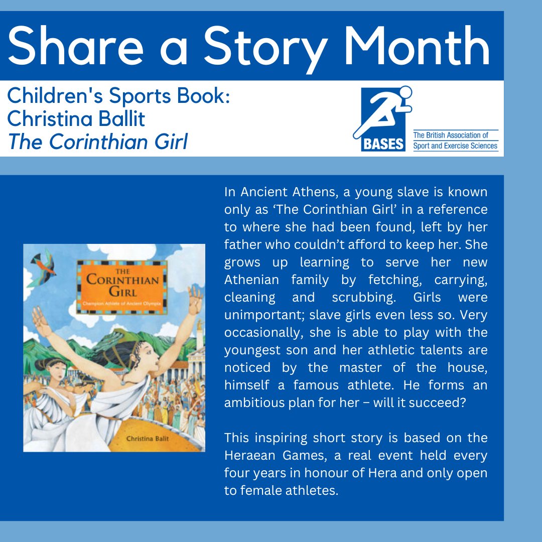 This month is National 'Share a Story' month, an annual celebration created to promote the power of storytelling and story sharing. We are highlighting some books below that show the power of sport & achieving ones dreams regardless of sex, ability and race #NSSM24 #Share 📚