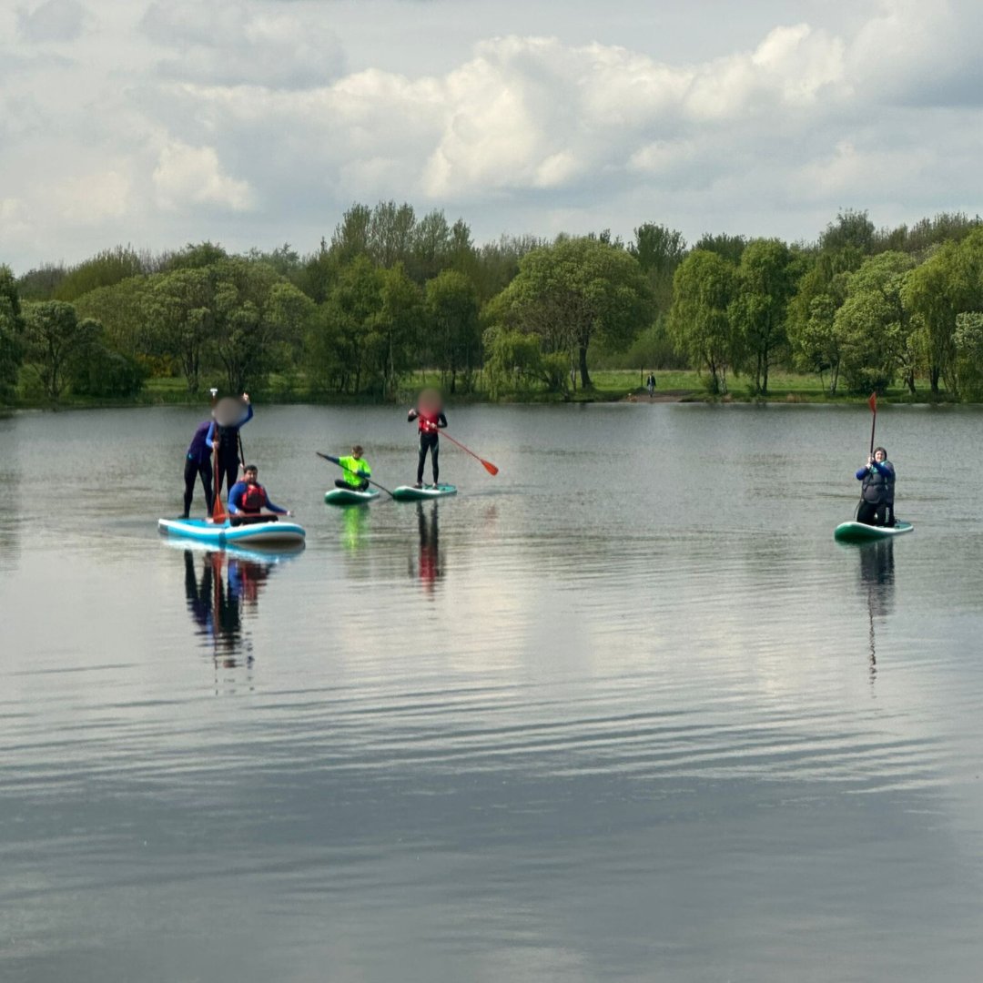 Paddle, paddle, paddle! What a difference a week makes......the Life team were treated to the perfect paddle conditions at Musselburgh Lagoons this afternoon. #Confidence #LifeProgramme #Teamwork #TryNewThings #LifeSkills #AdaptiveSUP #Paddleboarding #ASN #Independence