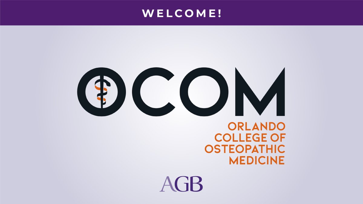 AGB is pleased to welcome our new member, Orlando College of Osteopathic Medicine @OCOMOrlando. #OCOMOrlando Learn more about the benefits of AGB membership here: bit.ly/3QrZStb
