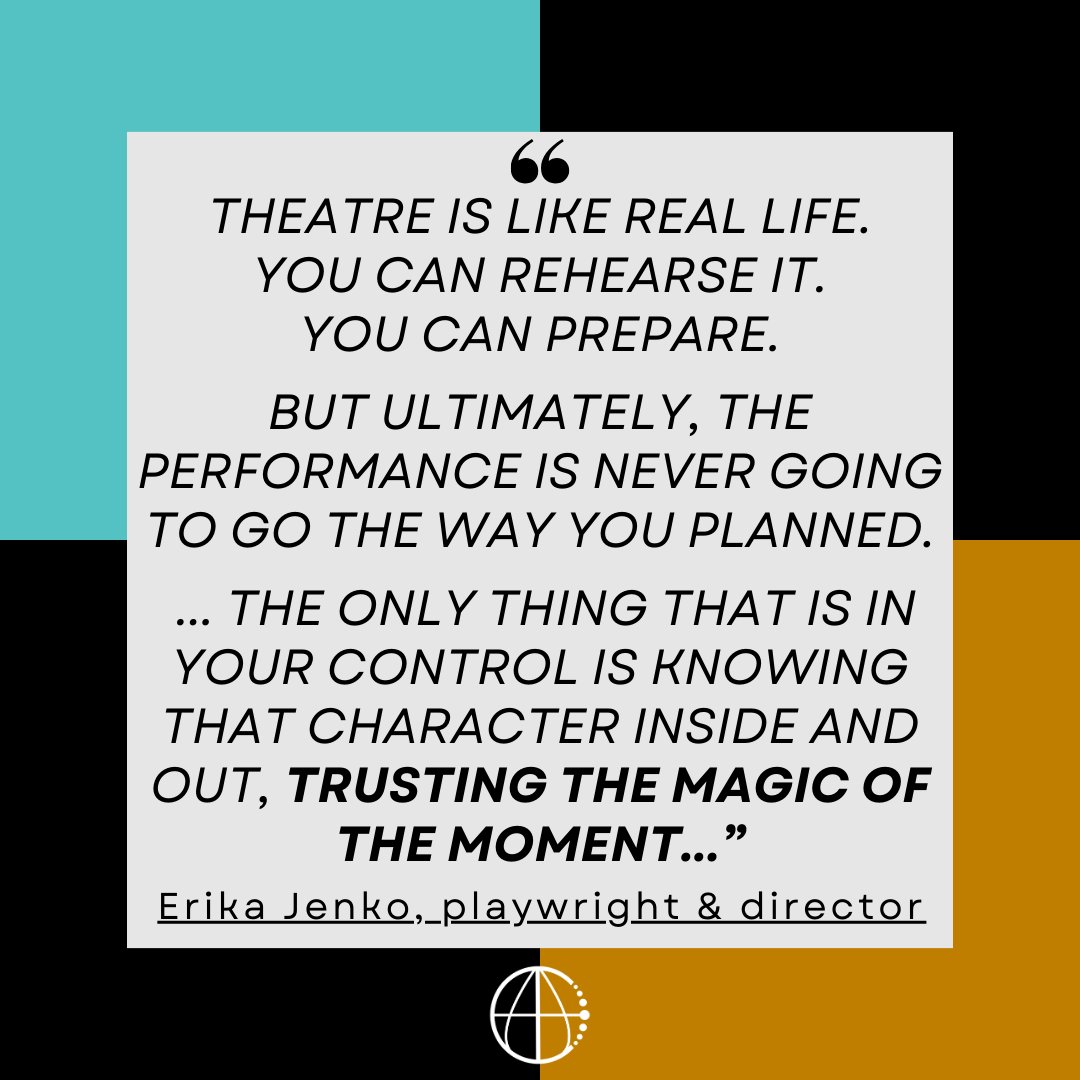 ✨Discover the Soul of Theatre Acting✨

💡Read Erika's insightful blog about the nuances of theatre acting.
BLOG POST HERE: zurl.co/5hw1 

🌟And if you're ready to leap further, join us for Erika's Theatre Acting Masterclass. TICKET LINK HERE: zurl.co/AFO3