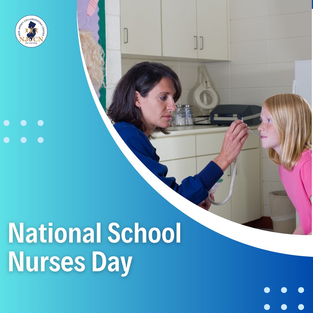 To all the nurses working in public or private schools and helping to keep students healthy, thank you! #nationalschoolnursesday #njccn #njnursing