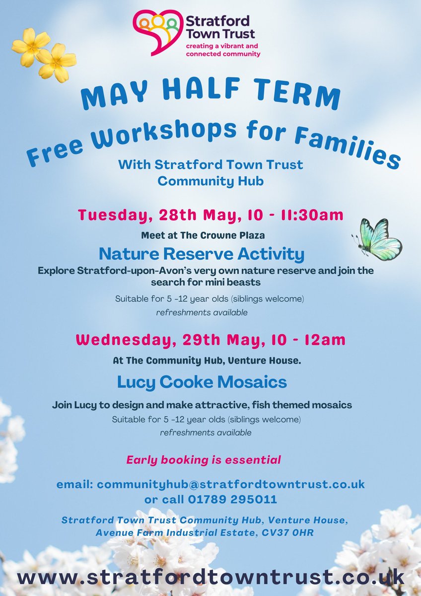 We've got some great free family workshops this May half term! Book your place to join in with the fun!