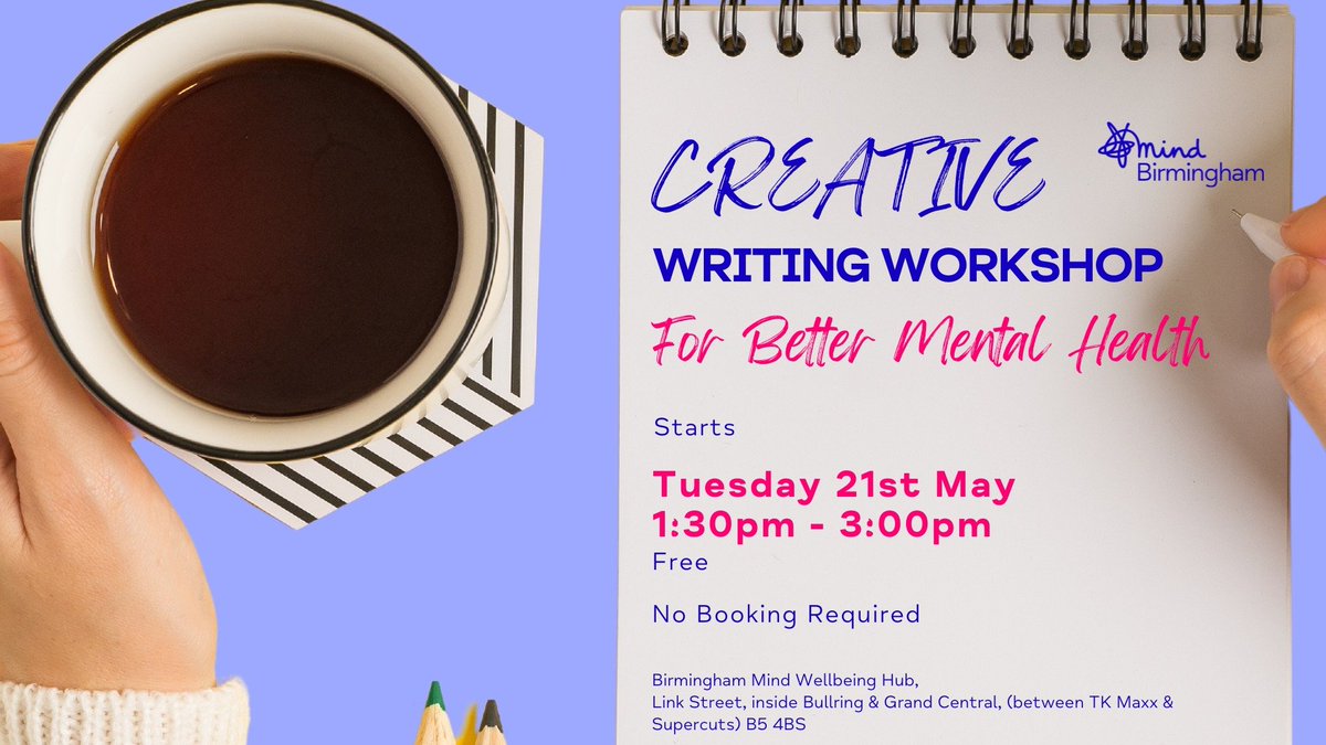 #Free #Creative #Writing for #Wellbeing Workshops Tap into your creativity & find ways to enhance your wellbeing with writing exercises designed to inspire & uplift your spirit. Explore your emotions & experiences in a safe &nurturing environment. Tuesdays 21st May-25th June.