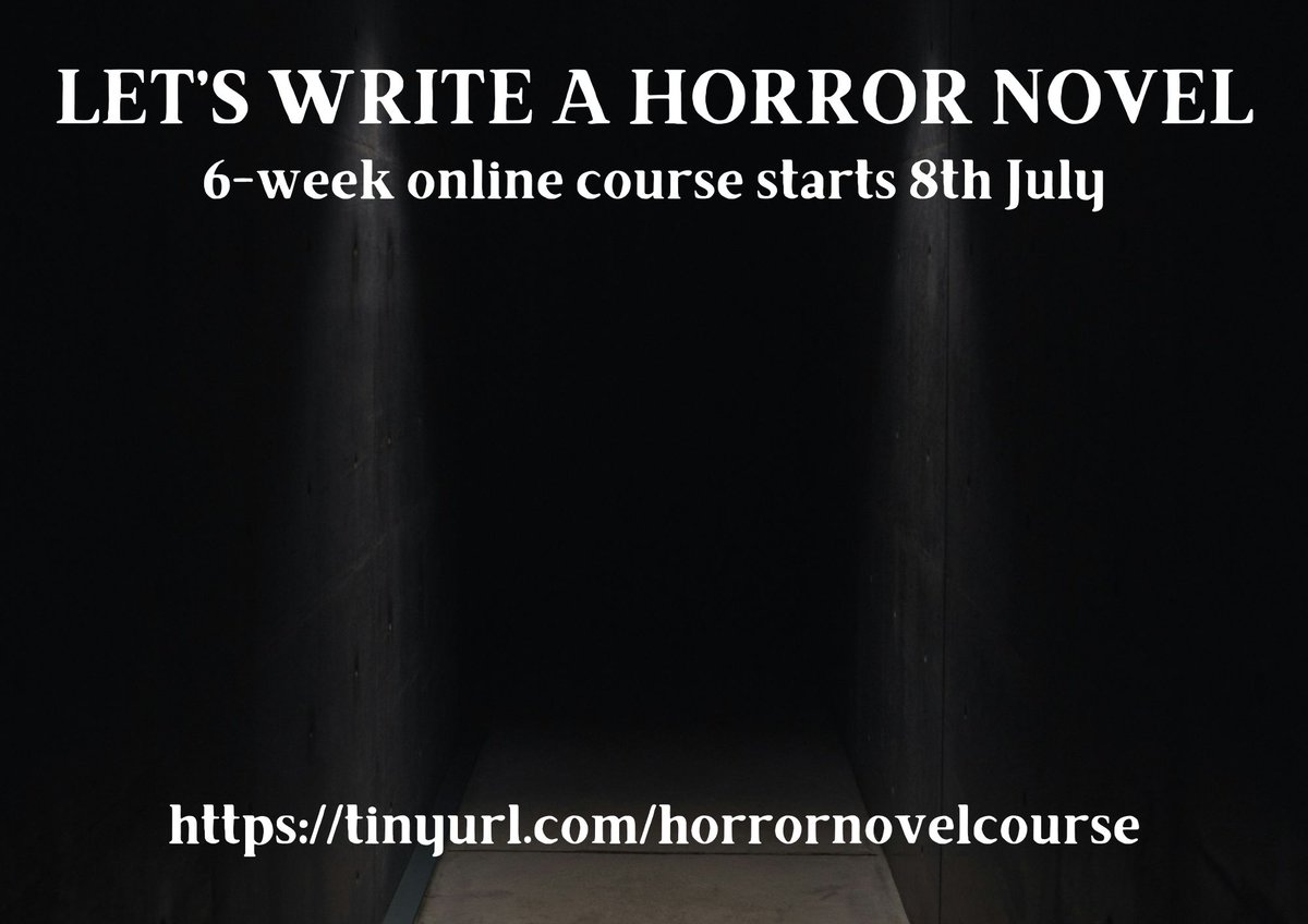 Writing a novel is not always an easy task, and the same goes for horror books - but @CharHorrorFan is here to help with this 6-week course kicking off in July! eventbrite.co.uk/e/lets-write-a… #horrorbook #horrorbooks #horrornovel #horrornovels
