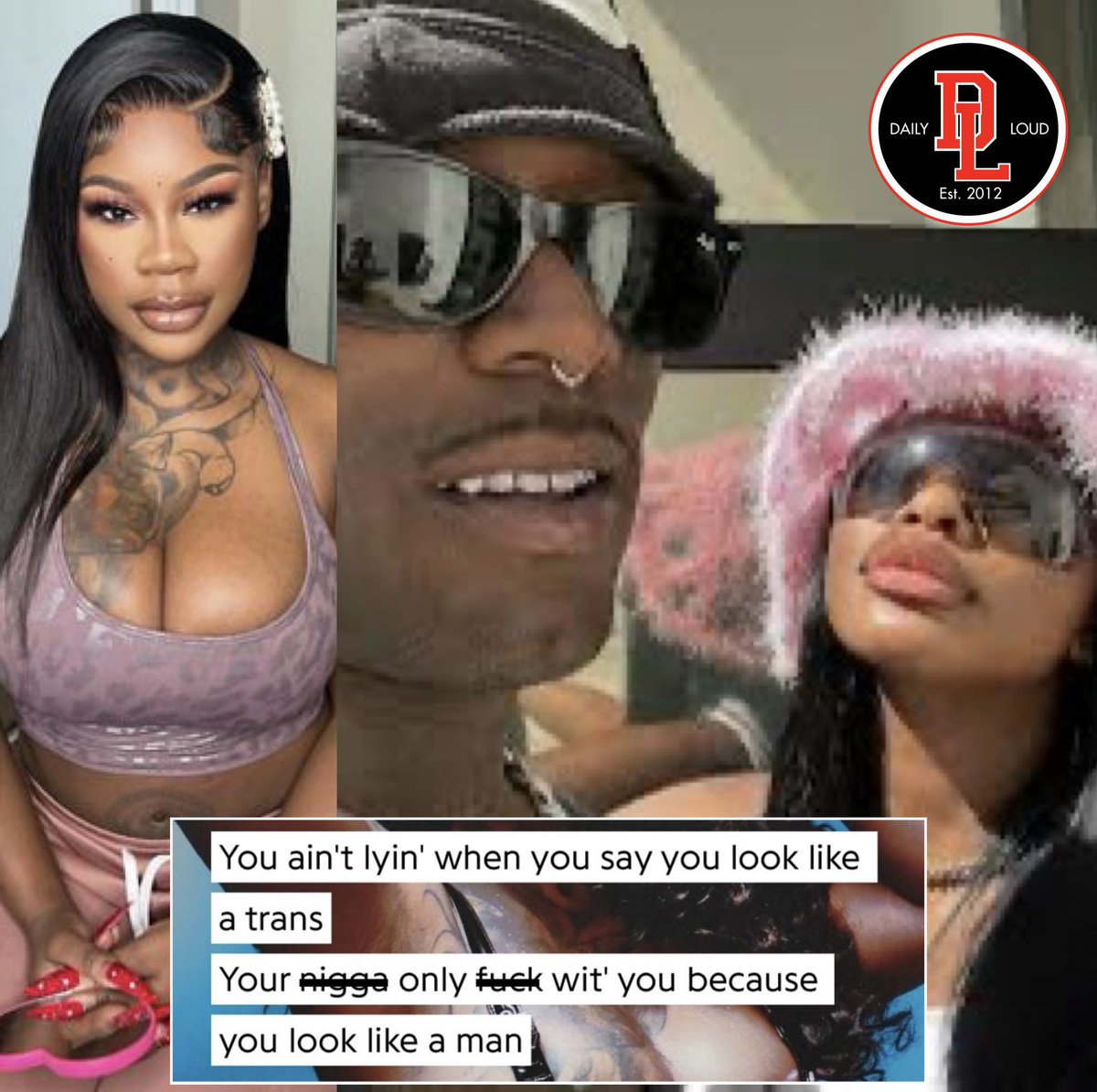 Sukihana fires shots at JT and says Lil Uzi Vert is only with her because she looks like a man: “Your n*gga only f*ck with you because you look like a man”