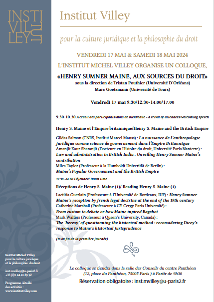 AssasUniversite's tweet photo. 🤔 Connaissez-vous Henry Sumner Maine ? #ConfAssas

🇬🇧 Ce britannique est considéré comme l'un des précurseurs de la sociologie du droit, de l'anthropologie du droit et du droit comparé. 

💬 Nouveau colloque de l' @institutvilley 
+ d'infos : https://t.co/EWAgFpIhzp https://t.co/P9nZ2djpyc