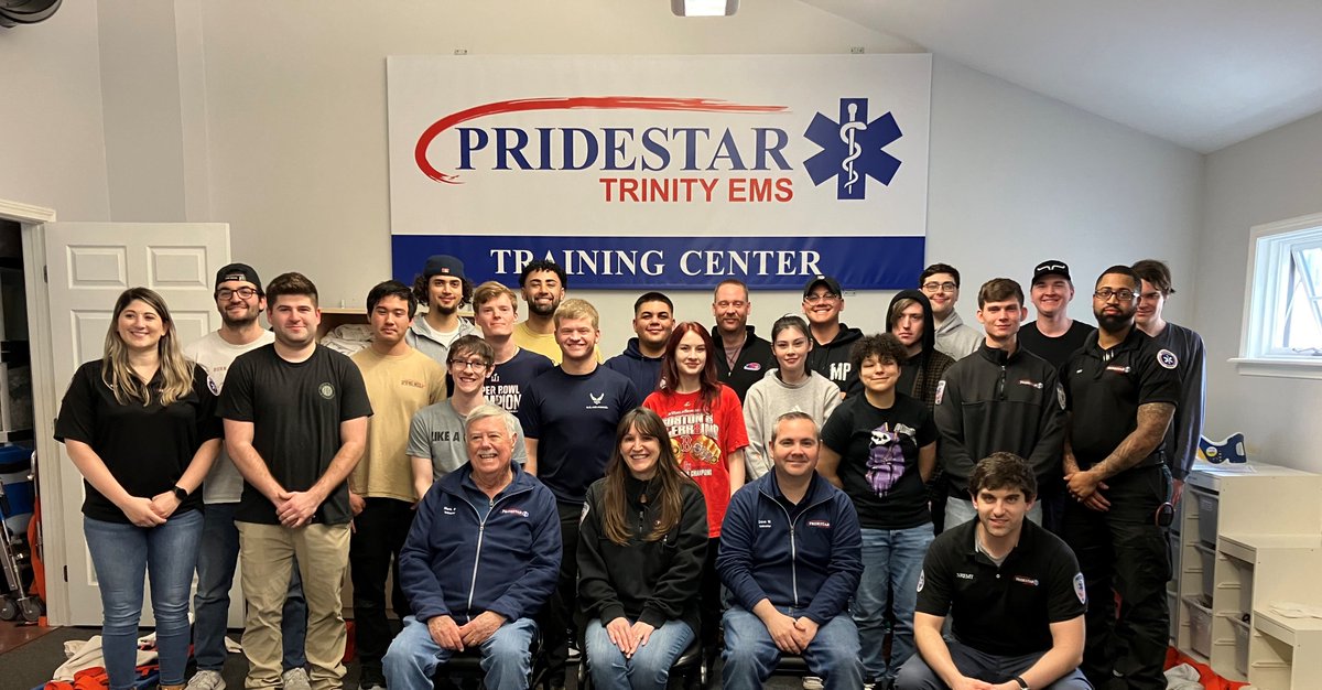 PridestarTEMS's tweet photo. A great group of graduates from our EMT Academy. Overall 26 courses with just under 750 graduates. https://t.co/djAOeqXtBp