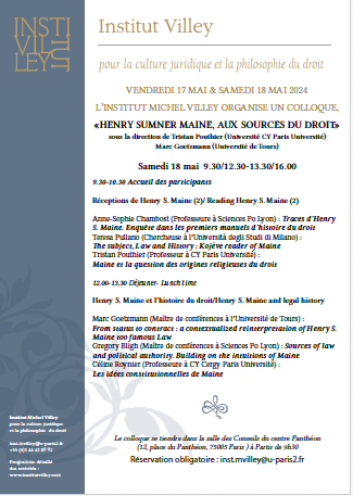 🤔 Connaissez-vous Henry Sumner Maine ? #ConfAssas

🇬🇧 Ce britannique est considéré comme l'un des précurseurs de la sociologie du droit, de l'anthropologie du droit et du droit comparé. 

💬 Nouveau colloque de l' @institutvilley 
+ d'infos : assas-universite.fr/fr/evenements/…