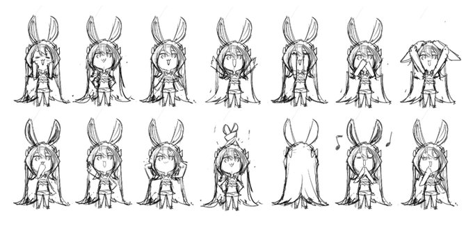 いっぱい描いてる 