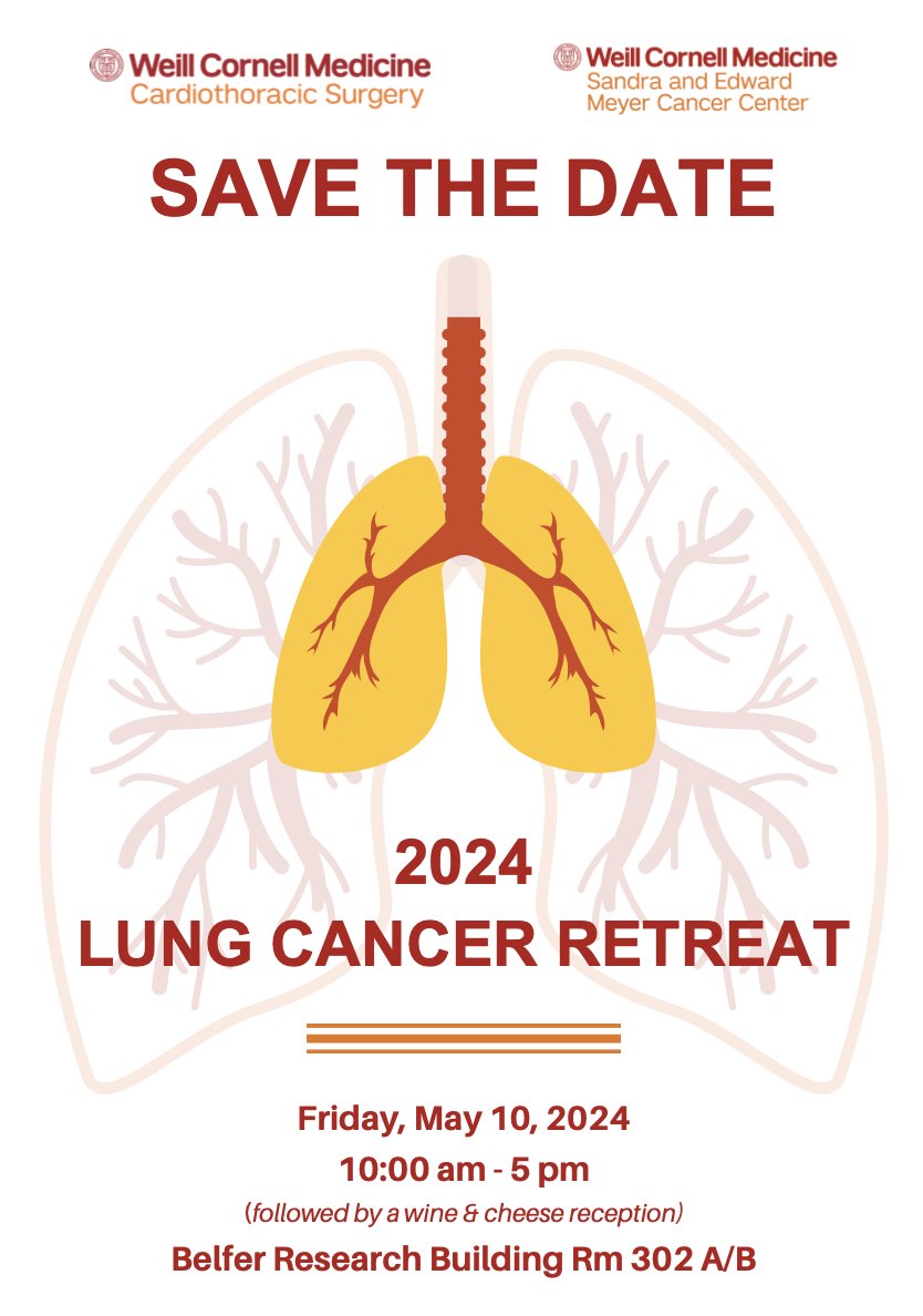 Don't miss @WeillCornell's 2nd Lung Cancer Retreat, hosted by @WCM_MeyerCancer and WCM's Neuberger Berman #LungCancer Research Center to hear @WCMCPathology's Drs. Antonio Marzio (@_AntonioMarzio) present 'Role of Ubiquitin Proteasome System (UPS) in Antitumor Immunity.'