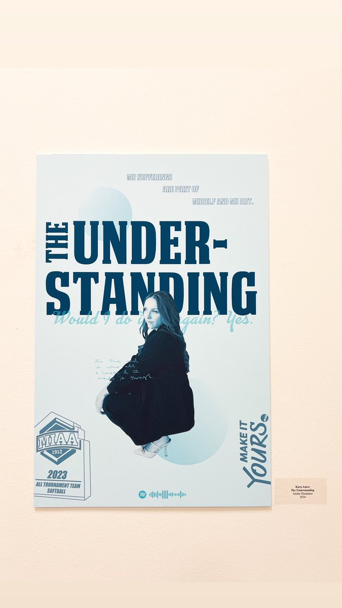 I’m proud to share my work about student-athlete mental health; my own story that so many other athletes have experienced. 

Athletics is more than putting on the uniform. So many student-athletes struggle with their mental health; anxiety, depression, identity. I did. 

💚🧡❤️🩵