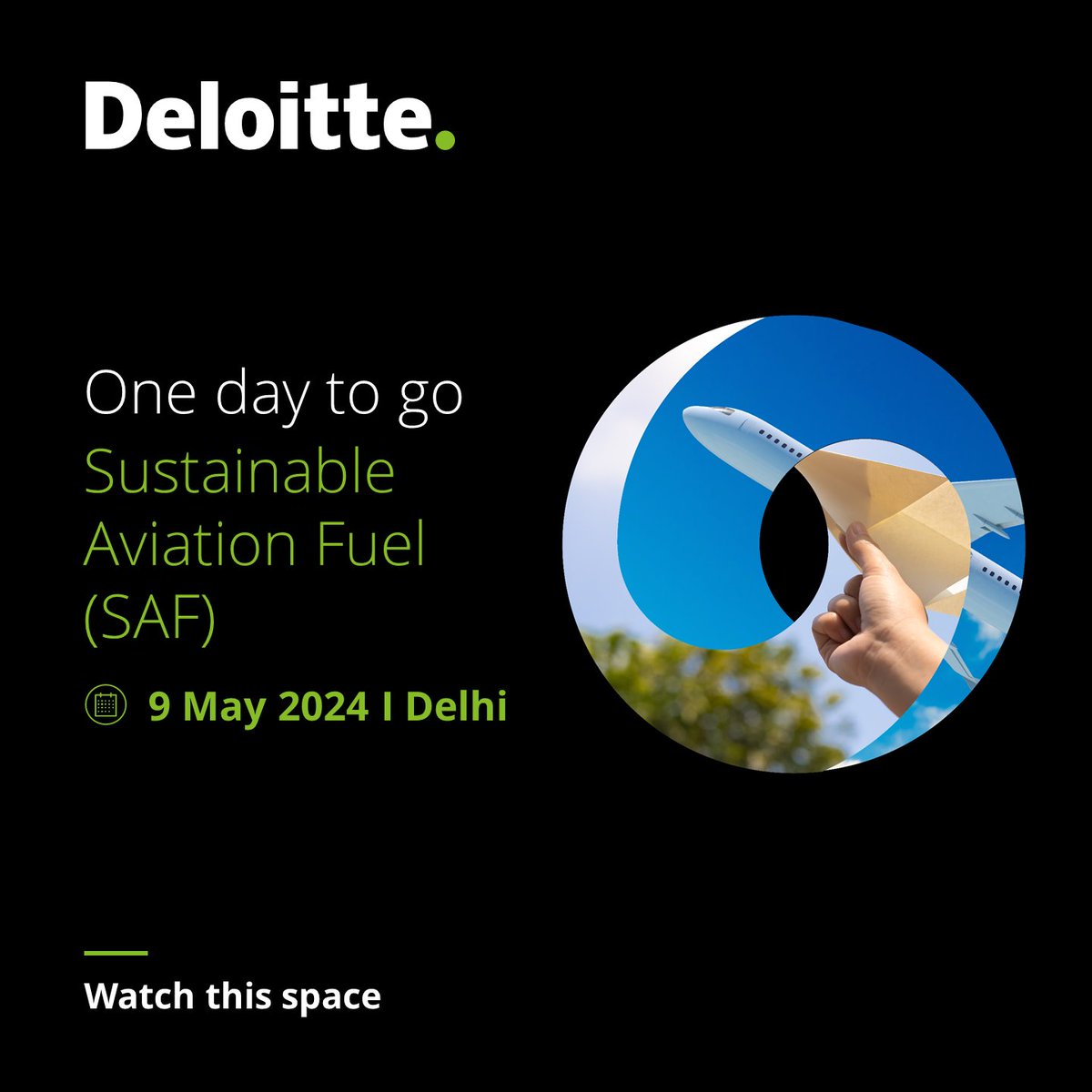 We are just a day away from an insightful workshop on Sustainable Aviation Fuel (SAF) by Deloitte India in collaboration with Indian Institute of Technology, Roorkee. 

To learn more, click here: deloi.tt/3UAL5NY

#Sustainability #Aviation #SAF #FutureOfFlight