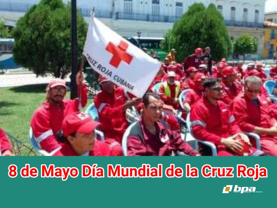El 8 de mayo, se celebra el Día mundial de la Cruz Roja. ¡¡Muchas Felicidades!! #MatancerosEnVictoria #BPAMatanzas