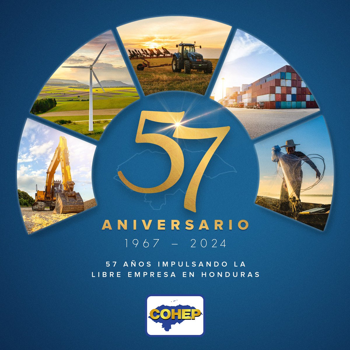 En AHIBA, queremos expresar nuestra felicitación al <a href="/COHEPHonduras/">COHEP</a>, en ocasión de su 57 aniversario.

Durante más de cinco décadas, han sido fundamentales para impulsar el desarrollo económico y empresarial en Honduras.