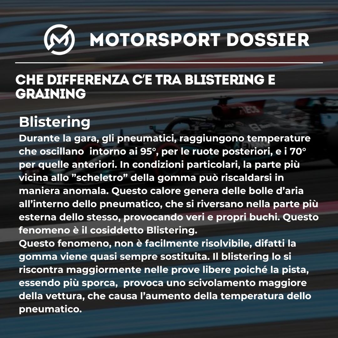 ModeOvertake's tweet photo. mi ricollego a questo tweet di Laura per spiegare la differenza tra blistering e graining visto che quasi mai viene approfondita del tutto https://t.co/VDjI9BkKLn
