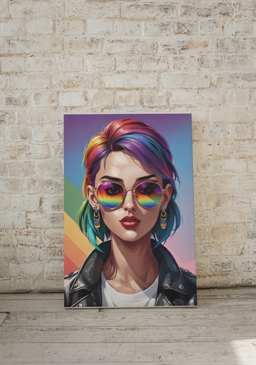 LGBT girl with sunglasses illustration  
  In my etsy shop : etsy.me/44vs8RB via @Etsy 
#LGBT  #girl #pride   #etsy #etsyshop #etsystore #etsylove #etsysale #etsysellery #digitalart #AIillustration #InstantlyDownload #wallart #wallart #designs  #giftidea  #gift
