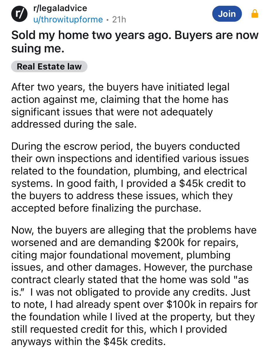 Homebuyers suing homesellers. How many more of these cases will we see?