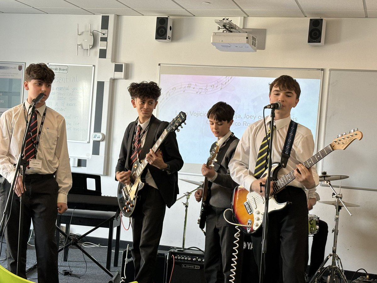 Lovely way to end the day with a Music showpiece. Here we have our Year 9 band. Love them!