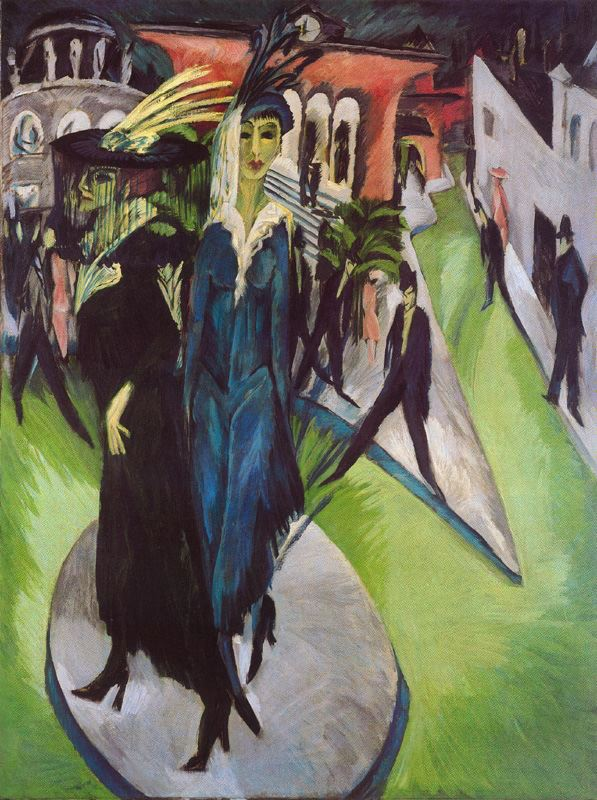@krybharat 'Potsdamer Platz' by Ernst Ludwig Kirchner