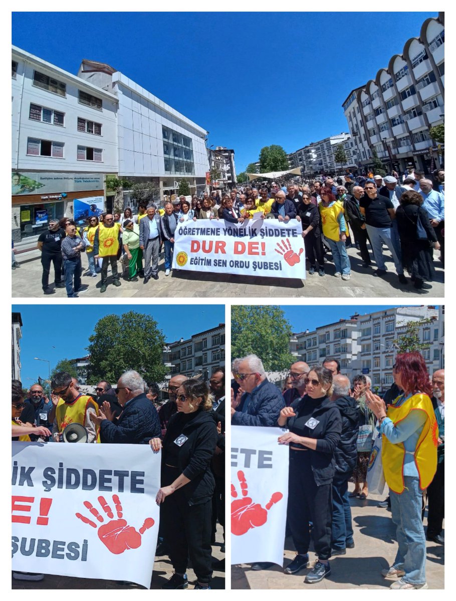 Ordu'da Öğretmene Yönelik Şiddete Dur Demek için alandaydık. 
10 Mayıs günü Eğitim Sen'in almış olduğu iş bırakma kararına Kesk'e bağlı iş kolları olarak destek vereceğiz.