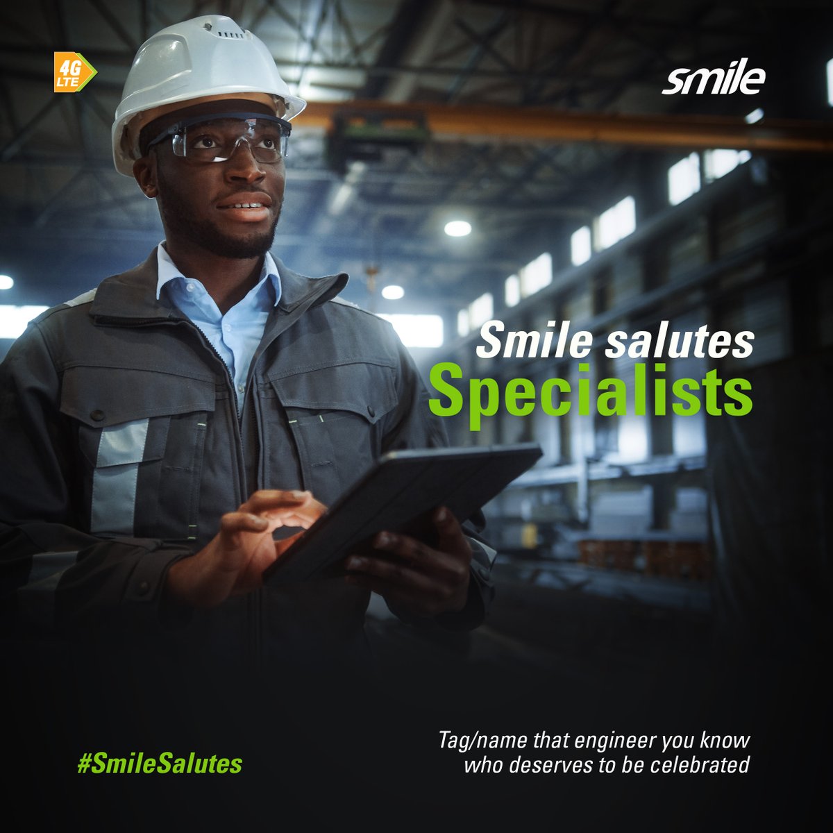 Smile Salutes the expertise of specialists today
 
Tag any hard working specialist that you know who deserves to be   celebrated. 
 
Highest nominations by reactions wins a special gift. Smile
 
#Smile #SmileSalutes #workersday #celebrate