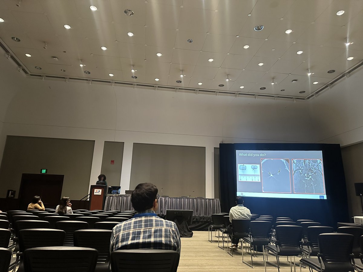 Impressed by @MeshaMartinezMD's dynamic and musical presentation on intracranial aneurysms #ARRS24! A truly educational experience with an engaging and energetic vibe in the room. @ARRS_Radiology @TexasChildrens @TCHRadiology