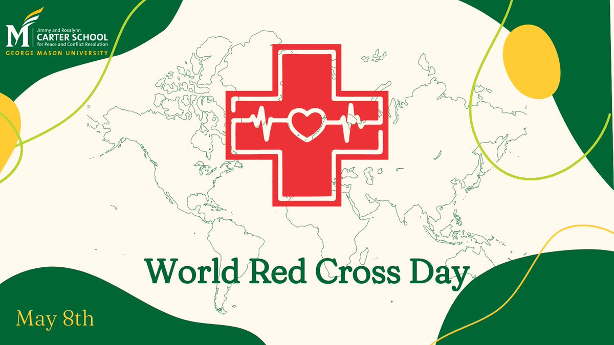 Today on #worldredcrossday we honor the incredible work of the Red Cross. By providing humanitarian assistance, the Red Cross is helping to create a world where everyone has access to the resources they need to live #MasonNation #GMUCarterSchool #celebratehelping #GeorgeMasonU