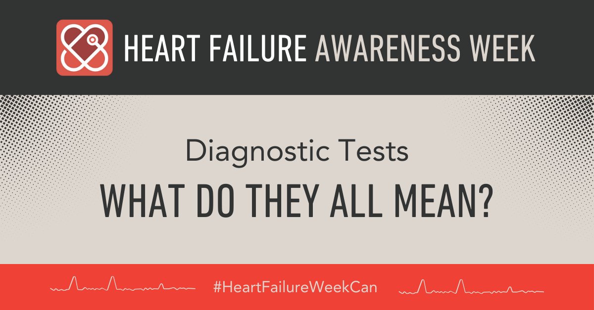 Diagnosing heart failure involves various tests: BNP blood tests to check heart strain, ECGs for electrical activity, chest X-rays, echocardiograms, stress tests, coronary angiograms, and heart MRIs. 

#HeartFailureWeekCan @canhfsociety
