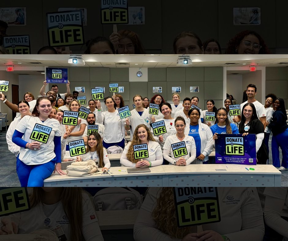 Happy Nurses Week! Thank you to all nurses for your dedication to saving & healing others. Thank all of the awesome nurses in your life today! 💙💚 #DonateLife #NursesWeek 📸: @IRSCTheRiver Graduating Nurses of 2024