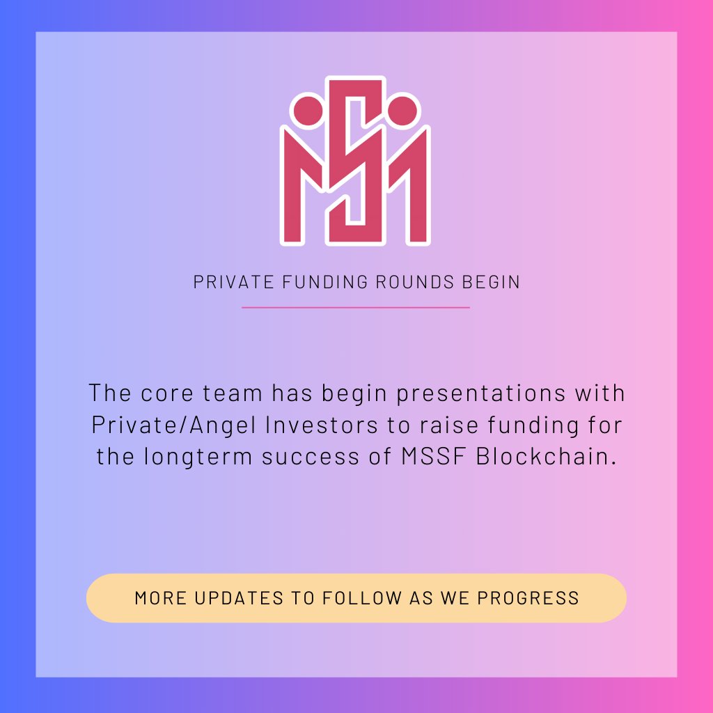 Masoeurs's tweet photo. Soon you will see the Pre-sale PHASE 2 price will be increased drastically as we have already begun the Private Investors Funding round.
#mssf #blockchain #CryptoInvesting #lastchance https://t.co/hWlhyoozfQ