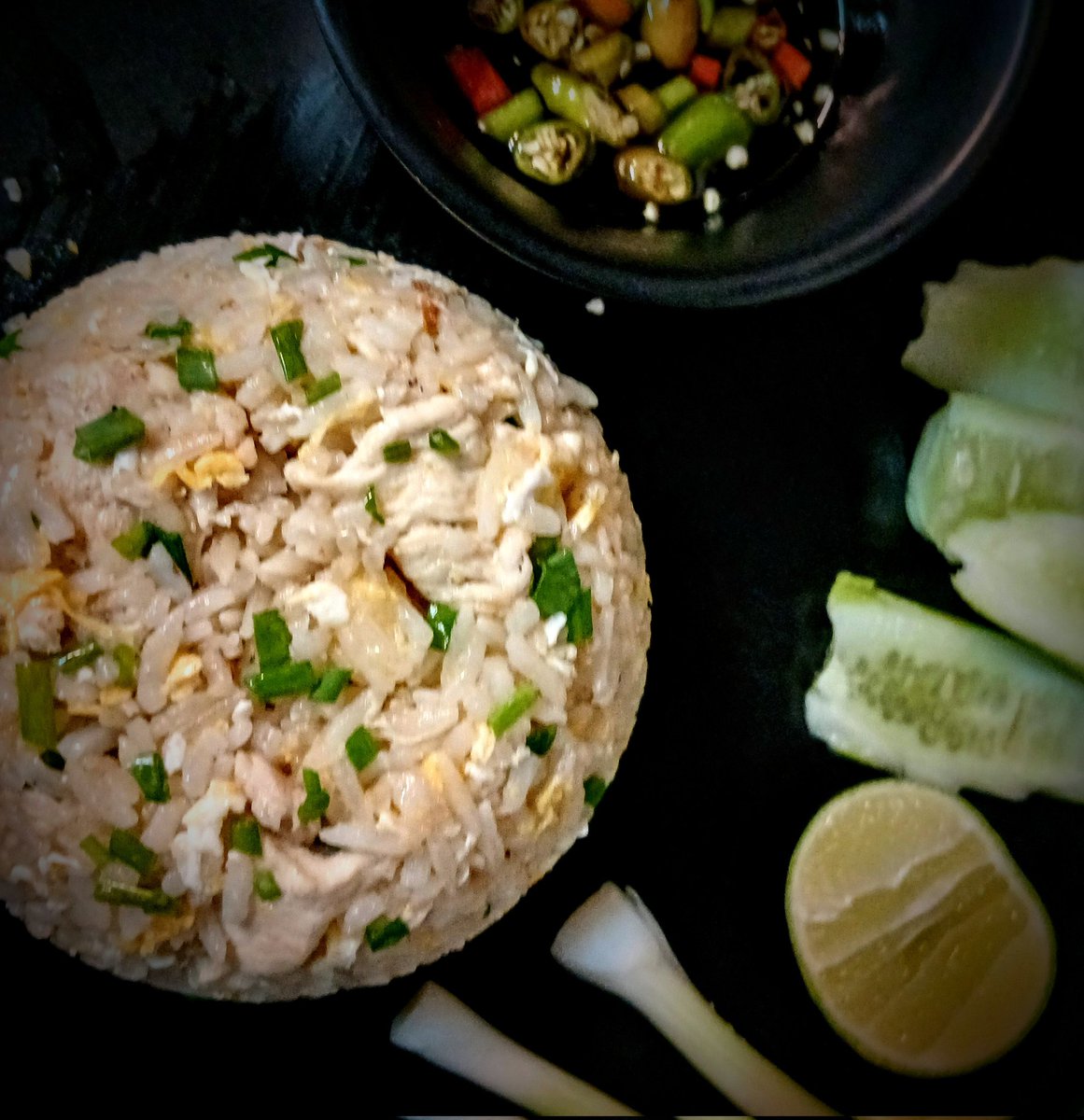 Chicken Fried Rice, Khao Pad Gai ข้าวผัดไก่
Simple Delicious 
#ข้าวผัดไก่ #friedrice #khaopadgai