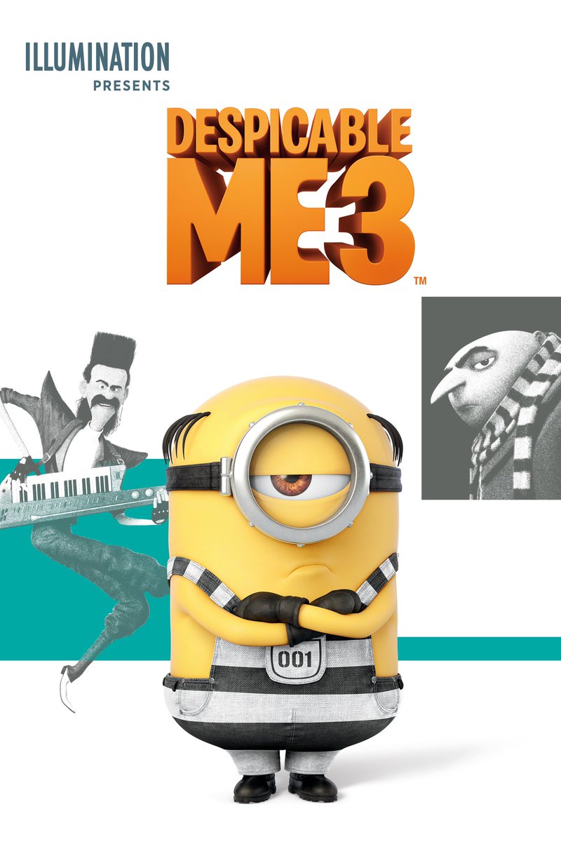 Was watching Despicable Me 3. It is silly fun for the whole family. #DespicableMe3 #PierreCoffin #KyleBalda #SteveCarell #KristenWiig #TreyParker #MirandaCosgrove #SteveCoogan #JennySlate #DanaGaier #JulieAndrews