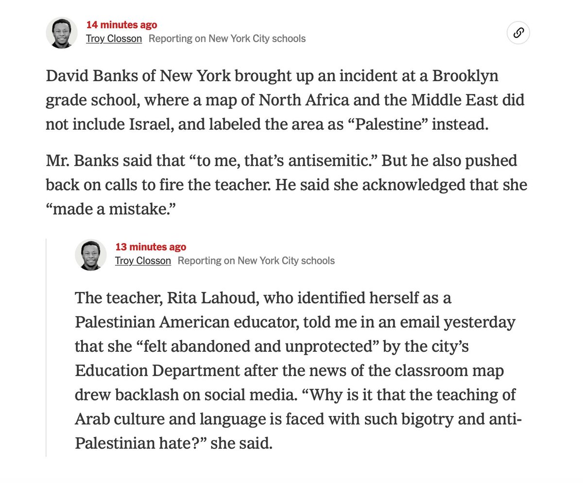 bizarre and infuriating to see my kids's beloved public elementary school, PS 261, and Arabic language/culture teacher under fire in Congress(!) this morning, thanks to bullshit antisemitism theater.