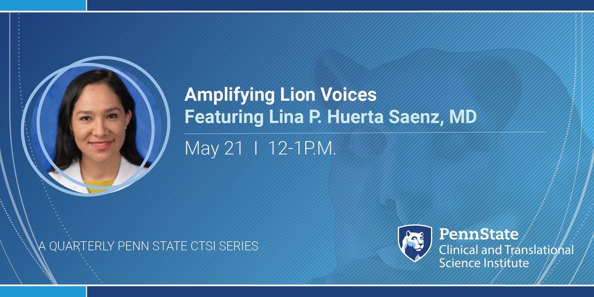 📢Attn: @PSUresearch faculty & staff! Join our Director of JEDI-B, Raffy Luquis, and the Community Health Equity & Engagement in Research (CHEER) team at our next “Amplifying Lion Voices” session Tues., May 21, 12-1 PM featuring @LinahuertaM. Register: bit.ly/4ba0Lil