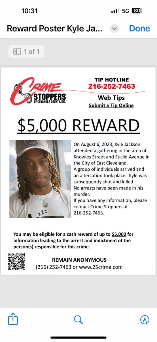 BSwol3's tweet image. If you know something please say something. You can be anonymous. I need justice for my nephew! 😭😭😭
#CrimeStoppers #AnonymousTips #SaySomething #ItsNotSnitching #CuyahogaCounty
#CuyahogaCountySheriff 
#Justice4Kyle #LLKJ #ProudUncle #GoneTooSoon