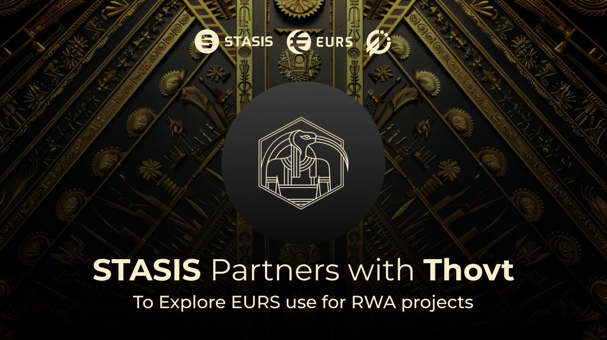 🤝STASIS and @Thovt_io forge partnership to boost asset #tokenization with #EURS! ⚙️🌐We continue to connect with #RWA platforms to enable broader global coverage and reach more users. Learn more here ➡️ stasis.net/blog/STASIS-an… #Fintech #Web3 #blockchain #Thovt #crypto