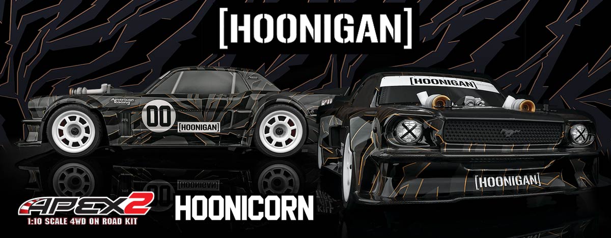 Team_Associated's tweet image. New! Apex2 Hoonicorn Builder’s Kit. rc10.com/hoonicornkitx/ @Team_Associated #WeAreAE #teamassociated #teamassociatedrc @TheHoonigans Available now. (Pictured: #30137 Apex2 Hoonicorn Builder’s Kit.) WATCH THE VIDEO!