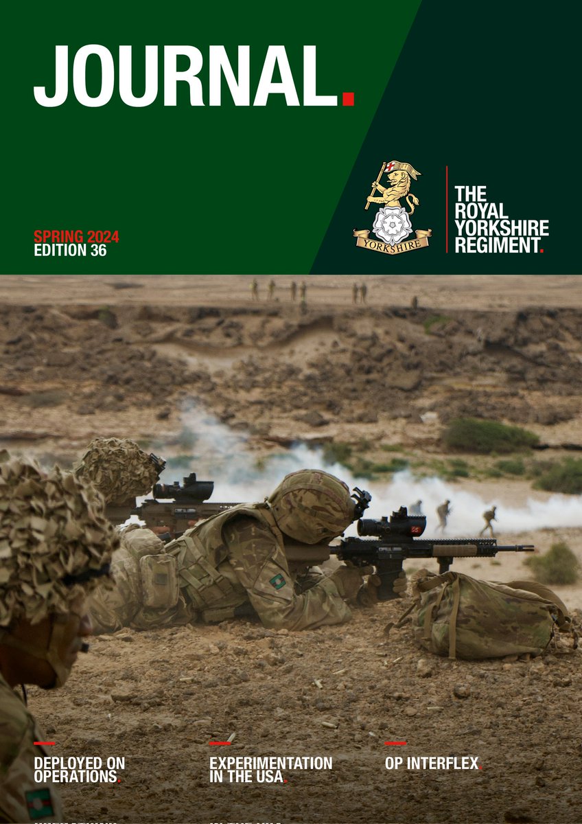 Welcome to the Spring 2024 edition of the Royal Yorkshire Regiment Journal. Read it free and online here: edition.pagesuite.com/html5/reader/p…