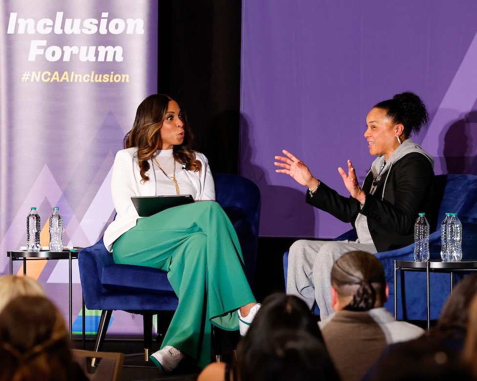 I’ve been fortunate to have many fireside conversations with @dawnstaley & she is an incredible storyteller who can connect with any audience. Dawn had everyone in the room on the edge of their seats laughing, entertained & challenging themselves. Thank you #NCAAInclusion!