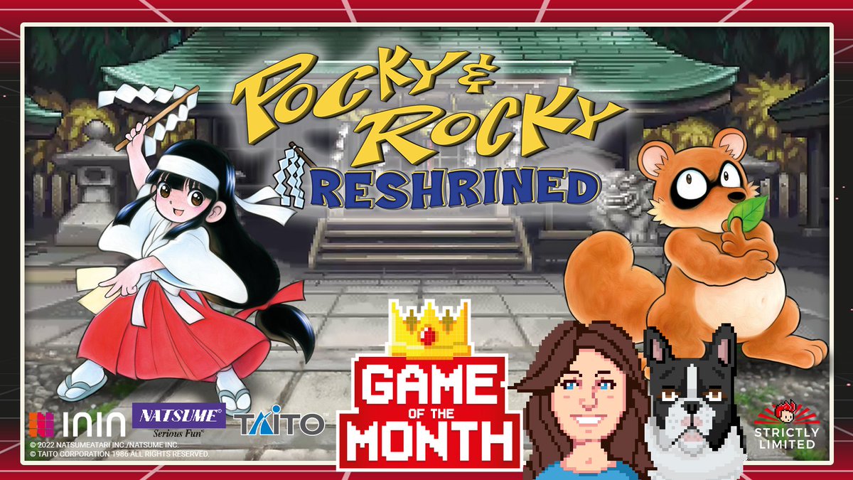 🌟 We're proud to present May's Game of the Month: Pocky & Rocky Reshrined with special pricing only until June 12. 🎮✨ 🔹 LE: €19.99 🔹 LE + Plushie: €39.99 🔹 CE: €49.99 🔹 CE + Plushie: €69.99 Read Mady and Thiago's take here: ecs.page.link/UECJX