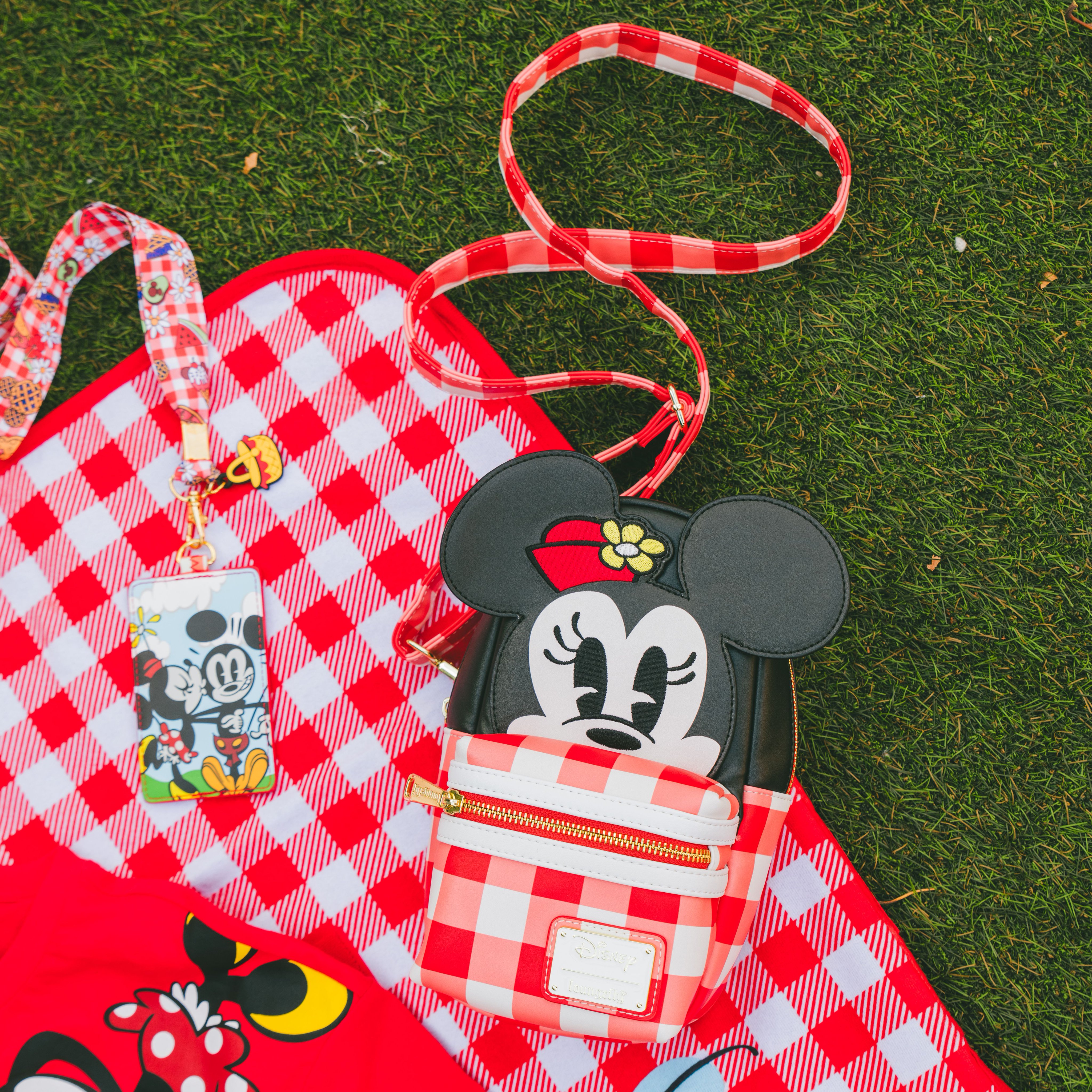 【注目コラボ】Loungeflyxミニー＆フレンズPicnicショルダー 注目コラボ】Loungeflyxミニー＆フレンズPicnicショルダー