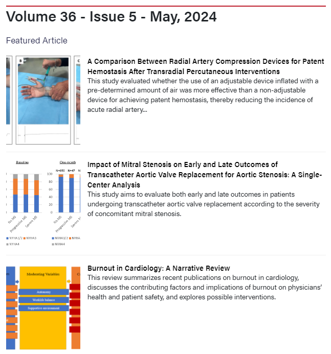 📕 The May 2024 issue is live!! Click here for free access to all articles: okt.to/SGxbiP @DLBHATTMD @esbrilakis @m1chaella_alex #cardioTwitter #cardioX #cardiology #interventionalcardiology