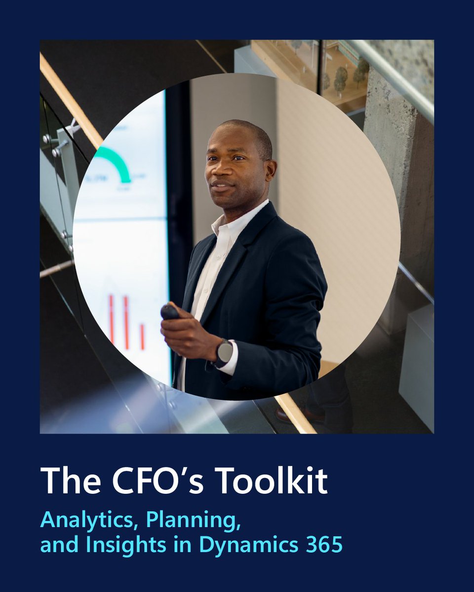 The role of CFO has three core elements for success—analytics, insights, and planning. Learn how Dynamics 365 Finance delivers modern capabilities in all three of these areas. Get the toolkit: msft.it/6011YpL8d