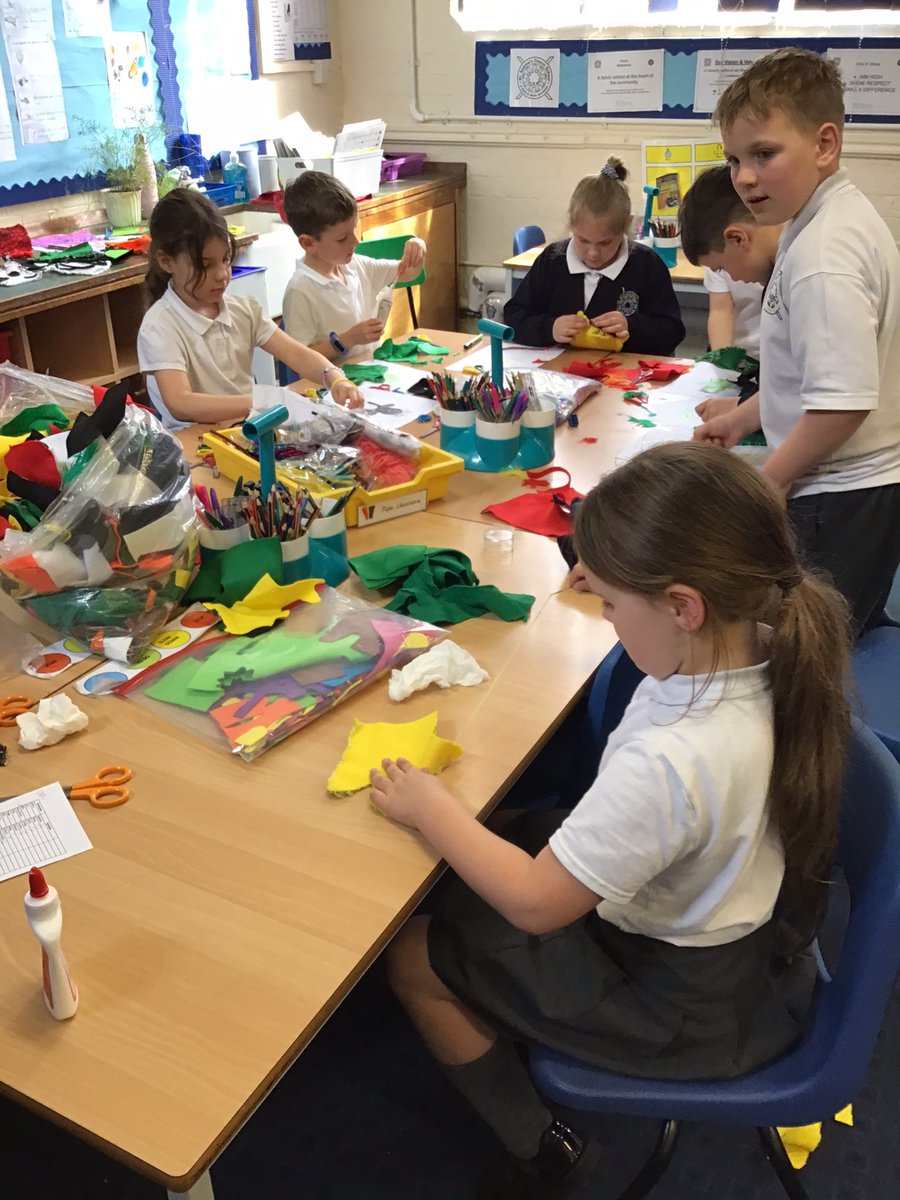 StanHedgehog's tweet photo. Puppet making is coming to an end!  We’ve designed, cut, sewn, decorated and evaluated. We had some great explanations of what evaluate meant. “It’s how you improve.”
“It makes you think what you learnt to do.”#design technology https://t.co/PXS7hzWVFl