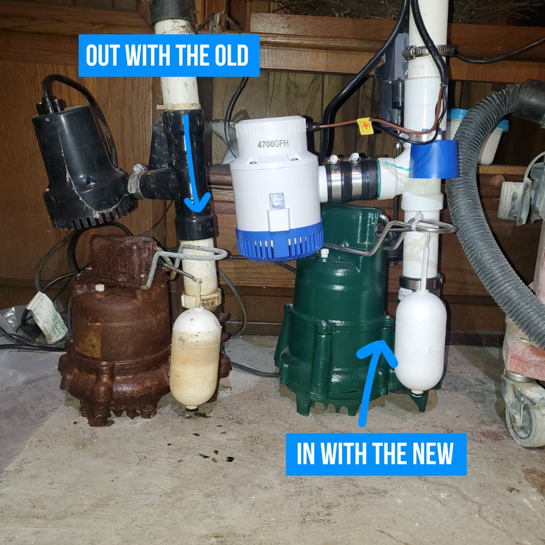 Sump pumps don’t last forever. Over time, frequent use and age will cause them to fail. Contact our team today to schedule a sump pump inspection.

#SumpPumps #BasementWaterproofing #StandingWater #DryHome #HomeImprovement #GoPermaSeal #Chicago #Chicagoland