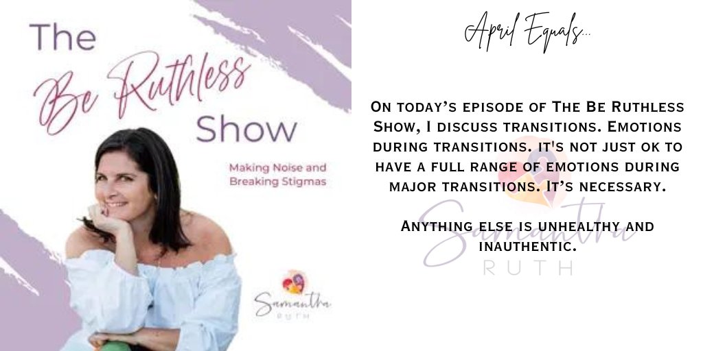 Mental. Health. Matters. The Be Ruthless Show is a place where we’ll be having the conversations other people don’t. The conversations other people won’t Episode: April Equals... @SamanthaMRuth @pcast_ol @tpc_ol @wh2pod @foa_ol @bus_ol web samantharuth.com/podcast